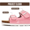 image:imageProject Cloud Kids Sandals 100 Genuine Leather Slides for Boys amp Girls  Natural Cork Footbed Non Slip Lightweight Water Resistant Sandals  Beach Footwear Sandals for Kids  Comfortable Kids SlidesPink Patent