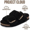 image:imageProject Cloud Kids Sandals 100 Genuine Leather Slides for Boys amp Girls  Natural Cork Footbed Non Slip Lightweight Water Resistant Sandals  Beach Footwear Sandals for Kids  Comfortable Kids SlidesBlack Fur