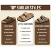 image:imageProject Cloud Kids Sandals 100 Genuine Leather Slides for Boys amp Girls  Natural Cork Footbed Non Slip Lightweight Water Resistant Sandals  Beach Footwear Sandals for Kids  Comfortable Kids SlidesBlack Distressed