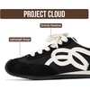 image:imageProject Cloud Kids Shoes for Girls amp SlipOn Fashion Sneakers Little Lowy  Non Slip Memory Foam Insole Trendy Girls Sneakers Comfortable School Activities Playtime Everyday Casual Footwear Sporty LookBlack