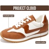 image:imageProject Cloud Laceup Fashion Sneakers for Women Footwear 2026 Madison  Memory Foam Insole for Comfortability NonSlip Casual Ladies Shoes for Women Sneakers Lightweight Laceup Womens ShoesTan