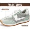 image:imageProject Cloud Laceup Fashion Sneakers for Women Footwear 2026 Madison  Memory Foam Insole for Comfortability NonSlip Casual Ladies Shoes for Women Sneakers Lightweight Laceup Womens ShoesSage