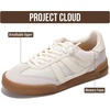image:imageProject Cloud Leather Kids Sneakers Shoes for Girls amp Boys Little Verdy  Memory Foam Insole Lightweight Non Slip Outsole Easy On Design Comfortable Youth Footwear Casual Everyday Travel All Day WearWhite