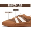 image:imageProject Cloud Leather Kids Sneakers Shoes for Girls amp Boys Little Verdy  Memory Foam Insole Lightweight Non Slip Outsole Easy On Design Comfortable Youth Footwear Casual Everyday Travel All Day WearBrown