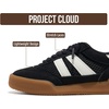 image:imageProject Cloud Leather Kids Sneakers Shoes for Girls amp Boys Little Verdy  Memory Foam Insole Lightweight Non Slip Outsole Easy On Design Comfortable Youth Footwear Casual Everyday Travel All Day WearBlack