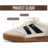 image:imageProject Cloud Leather Kids Sneakers Shoes for Girls amp Boys Little Verdy  Memory Foam Insole Lightweight Non Slip Outsole Easy On Design Comfortable Youth Footwear Casual Everyday Travel All Day WearWhite Multi