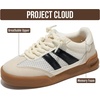 image:imageProject Cloud Leather Kids Sneakers Shoes for Girls amp Boys Little Verdy  Memory Foam Insole Lightweight Non Slip Outsole Easy On Design Comfortable Youth Footwear Casual Everyday Travel All Day WearWhite Multi