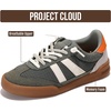 image:imageProject Cloud Leather Kids Sneakers Shoes for Girls amp Boys Little Verdy  Memory Foam Insole Lightweight Non Slip Outsole Easy On Design Comfortable Youth Footwear Casual Everyday Travel All Day WearGreen