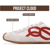 image:imageProject Cloud Lightweight Sneakers for Women with Memory Foam Insole Lowy  Trendy Leather Womens Shoes Non Slip Outsole Comfortable Fashion Footwear Casual Everyday Work Travel Weekend Outfits All DayRed Mult