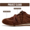image:imageProject Cloud Lightweight Sneakers for Women with Memory Foam Insole Lowy  Trendy Leather Womens Shoes Non Slip Outsole Comfortable Fashion Footwear Casual Everyday Work Travel Weekend Outfits All DayChocolate