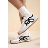 image:imageProject Cloud Lightweight Sneakers for Women with Memory Foam Insole Lowy  Trendy Leather Womens Shoes Non Slip Outsole Comfortable Fashion Footwear Casual Everyday Work Travel Weekend Outfits All DayWhite