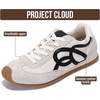 image:imageProject Cloud Lightweight Sneakers for Women with Memory Foam Insole Lowy  Trendy Leather Womens Shoes Non Slip Outsole Comfortable Fashion Footwear Casual Everyday Work Travel Weekend Outfits All DayWhite