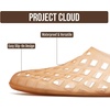 image:imageProject Cloud Lightweight Summer Flats Jelly Shoes Women Footwear Jellz  Lightweight and Durable Womens Flats Sandals Non Slip and Durable Womens Shoes WaterResistant Jelly Sandals for WomenTan Transparent