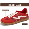 image:imageProject Cloud NonSlip Fashion Sneakers for Women LaceUp Shoes Irita  Memory Foam Insole Trendy Womens Footwear  Comfortable Casual Womens Sneakers  Stylish Shoes Women Breathable FootwearRed Mesh