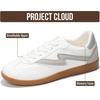 image:imageProject Cloud NonSlip Fashion Sneakers for Women LaceUp Shoes Irita  Memory Foam Insole Trendy Womens Footwear  Comfortable Casual Womens Sneakers  Stylish Shoes Women Breathable FootwearWhite