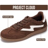 image:imageProject Cloud NonSlip Fashion Sneakers for Women LaceUp Shoes Irita  Memory Foam Insole Trendy Womens Footwear  Comfortable Casual Womens Sneakers  Stylish Shoes Women Breathable FootwearBrown