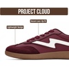 image:imageProject Cloud NonSlip Fashion Sneakers for Women LaceUp Shoes Irita  Memory Foam Insole Trendy Womens Footwear  Comfortable Casual Womens Sneakers  Stylish Shoes Women Breathable FootwearBurgundy
