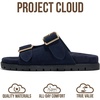 image:imageProject Cloud NonSlip Summer Slides for Women amp Lightweight Womens Sandals  Plush Soft Insole Lightweight Flat Sandals  NonSlip Outsole Soft amp Plush Insole Casual Footwear  Summer Slides for WomenLanura  Navy Suede