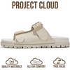 image:imageProject Cloud NonSlip Summer Slides for Women amp Lightweight Womens Sandals  Plush Soft Insole Lightweight Flat Sandals  NonSlip Outsole Soft amp Plush Insole Casual Footwear  Summer Slides for WomenLanura  Light Grey Suede
