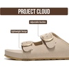 image:imageProject Cloud NonSlip Summer Slides for Women amp Lightweight Womens Sandals  Plush Soft Insole Lightweight Flat Sandals  NonSlip Outsole Soft amp Plush Insole Casual Footwear  Summer Slides for WomenBeige Suede