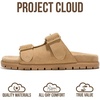 image:imageProject Cloud NonSlip Summer Slides for Women amp Lightweight Womens Sandals  Plush Soft Insole Lightweight Flat Sandals  NonSlip Outsole Soft amp Plush Insole Casual Footwear  Summer Slides for WomenLanura Beige Suede