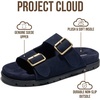 image:imageProject Cloud NonSlip Summer Slides for Women amp Lightweight Womens Sandals  Plush Soft Insole Lightweight Flat Sandals  NonSlip Outsole Soft amp Plush Insole Casual Footwear  Summer Slides for WomenLanura  Navy Suede
