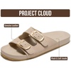 image:imageProject Cloud NonSlip Summer Slides for Women amp Lightweight Womens Sandals  Plush Soft Insole Lightweight Flat Sandals  NonSlip Outsole Soft amp Plush Insole Casual Footwear  Summer Slides for WomenBeige Suede