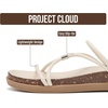 image:imageProject Cloud NonSlip Summer Slides for Women amp Lightweight Womens Sandals  Summer Sandals for Women with Plush and Soft Insole Womens Sandals Comfortable Non Slip and Lightweight Women FootwearCream Strappy