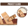 image:imageProject Cloud Platform Sandals for Women Strappy Wedges Plush Insole 2026  Comfortable and Lightweight Fashion Wedge Sandals for Women  NonSlip Sole with Adjustable Strap for Every OccasionsDune