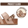 image:imageProject Cloud Platform Sandals for Women Strappy Wedges Plush Insole 2026  Comfortable and Lightweight Fashion Wedge Sandals for Women  NonSlip Sole with Adjustable Strap for Every OccasionsCashew