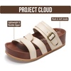 image:imageProject Cloud Platform Sandals for Women Strappy Wedges Plush Insole 2026  Comfortable and Lightweight Fashion Wedge Sandals for Women  NonSlip Sole with Adjustable Strap for Every OccasionsCloud