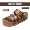image:imageProject Cloud Platform Sandals for Women Strappy Wedges Plush Insole 2026  Comfortable and Lightweight Fashion Wedge Sandals for Women  NonSlip Sole with Adjustable Strap for Every OccasionsBrown Quartz