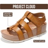 image:imageProject Cloud Platform Sandals for Women Strappy Wedges Plush Insole 2026  Comfortable and Lightweight Fashion Wedge Sandals for Women  NonSlip Sole with Adjustable Strap for Every OccasionsSand