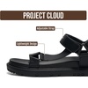 image:imageProject Cloud Sandals for Women Adjustable Straps Plush Insole Sandals  Adjustable Straps Plush Soft Insole Flexible Upper Lightweight WaterResistant NonSlip Outsole for Daily WearBlack  Dagger
