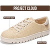 image:imageProject Cloud Sneakers for Women  Memory Foam Insole Womens Fashion Sneakers  Non Slip amp Lightweight Trendy Womens Shoes  Fashion Shoes for Women 2026 PaisleyRaffia