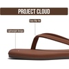 image:imageProject Cloud Square Toe Flip Flops For Women  Sandals WomenDEDICATION  Womens Flip Flop with Memory Foam Insole Beach Essentials Womens Sandals  Thong Sandals Women Footwear  Square Toe SandalsChocolate