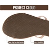 image:imageProject Cloud Summer Sandals for Women with Memory Foam Insole Transition  Memory Foam Insole Beach Flip Flops NonSlip Sole Lightweight Double Straps Summer Sandals for Women Everyday ComfortBeige Patent