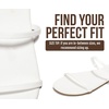 image:imageProject Cloud Summer Sandals for Women with Memory Foam Insole Transition  Memory Foam Insole Beach Flip Flops NonSlip Sole Lightweight Double Straps Summer Sandals for Women Everyday ComfortWhite