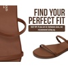 image:imageProject Cloud Summer Sandals for Women with Memory Foam Insole Transition  Memory Foam Insole Beach Flip Flops NonSlip Sole Lightweight Double Straps Summer Sandals for Women Everyday ComfortWhiskey