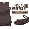 image:imageProject Cloud Summer Sandals for Women with Memory Foam Insole Transition  Memory Foam Insole Beach Flip Flops NonSlip Sole Lightweight Double Straps Summer Sandals for Women Everyday ComfortDark Choco