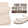 image:imageProject Cloud Summer Sandals for Women with Memory Foam Insole Transition  Memory Foam Insole Beach Flip Flops NonSlip Sole Lightweight Double Straps Summer Sandals for Women Everyday ComfortCream