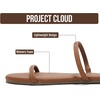 image:imageProject Cloud Summer Sandals for Women with Memory Foam Insole Transition  Memory Foam Insole Beach Flip Flops NonSlip Sole Lightweight Double Straps Summer Sandals for Women Everyday ComfortChocolate