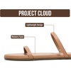image:imageProject Cloud Summer Sandals for Women with Memory Foam Insole Transition  Memory Foam Insole Beach Flip Flops NonSlip Sole Lightweight Double Straps Summer Sandals for Women Everyday ComfortTaupe