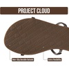 image:imageProject Cloud Summer Sandals for Women with Memory Foam Insole Transition  Memory Foam Insole Beach Flip Flops NonSlip Sole Lightweight Double Straps Summer Sandals for Women Everyday ComfortBronze