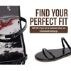 image:imageProject Cloud Summer Sandals for Women with Memory Foam Insole Transition  Memory Foam Insole Beach Flip Flops NonSlip Sole Lightweight Double Straps Summer Sandals for Women Everyday ComfortBlack Patent