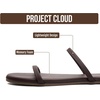 image:imageProject Cloud Summer Sandals for Women with Memory Foam Insole Transition  Memory Foam Insole Beach Flip Flops NonSlip Sole Lightweight Double Straps Summer Sandals for Women Everyday ComfortDark Choco
