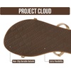 image:imageProject Cloud Summer Sandals for Women with Memory Foam Insole Transition  Memory Foam Insole Beach Flip Flops NonSlip Sole Lightweight Double Straps Summer Sandals for Women Everyday ComfortDark Gold