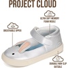 image:imageProject Cloud Toddler Shoes Memory Foam Sneakers for Girls KidsRabbitsilver
