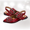 image:imageProject Cloud Wedge Sandals for Women Plush Insole Strappy Sandals 2026  Soft Plush Insole Lightweight Design NonSlip Durable Outsole Strappy Wedge Sandals for Women Everyday ComfortRed