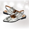 image:imageProject Cloud Wedge Sandals for Women Plush Insole Strappy Sandals 2026  Soft Plush Insole Lightweight Design NonSlip Durable Outsole Strappy Wedge Sandals for Women Everyday ComfortSilver
